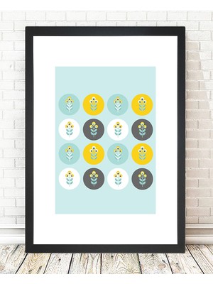 Tablo center Siyah Çerçeveli Tablo - 24x29cm