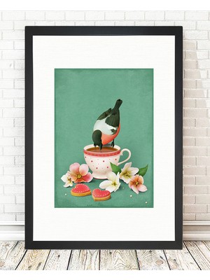 Tablo center Siyah Çerçeveli Tablo - 24x29cm