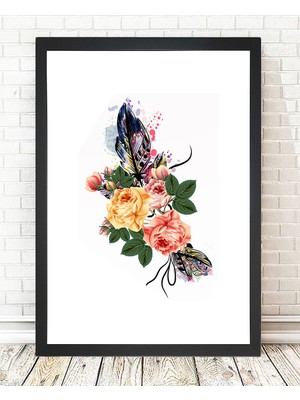 Tablo center Siyah Çerçeveli Tablo - 24x29cm