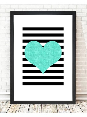 Tablo center Siyah Çerçeveli Tablo - 24x29cm