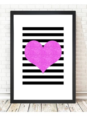 Tablo center Siyah Çerçeveli Tablo - 24x29cm