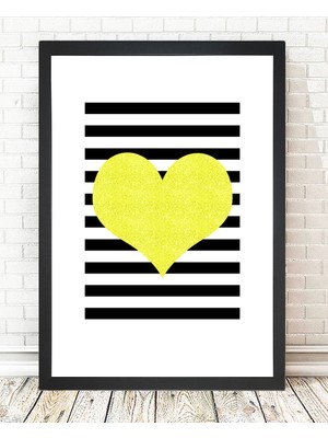 Tablo center Siyah Çerçeveli Tablo - 24x29cm