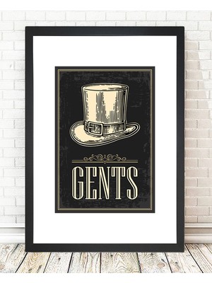 Tablo center Siyah Çerçeveli Tablo - 24x29cm