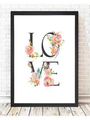 Tablo center Siyah Çerçeveli Tablo - 24x29cm