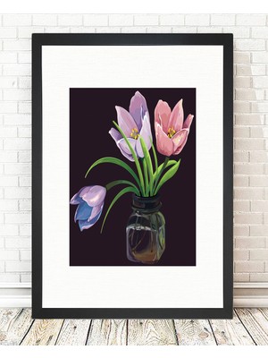 Tablo center Siyah Çerçeveli Tablo - 24x29cm