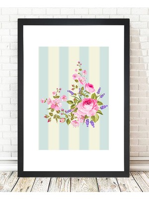 Tablo center Siyah Çerçeveli Tablo - 24x29cm