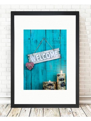 Tablo center Siyah Çerçeveli Tablo - 24x29cm