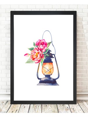 Tablo center Siyah Çerçeveli Tablo - 24x29cm