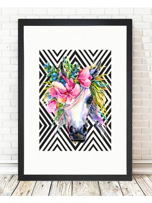 Tablo center Siyah Çerçeveli Tablo - 24x29cm