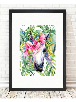 Tablo center Siyah Çerçeveli Tablo - 24x29cm