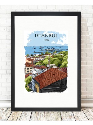 Tablo center Siyah Çerçeveli Tablo - 24x29cm