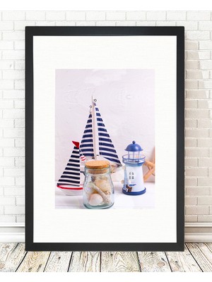 Tablo center Siyah Çerçeveli Tablo - 24x29cm