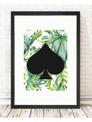 Tablo center Siyah Çerçeveli Tablo - 24x29cm