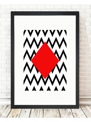 Tablo center Siyah Çerçeveli Tablo - 24x29cm