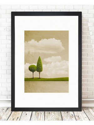 Tablo center Siyah Çerçeveli Tablo - 24x29cm