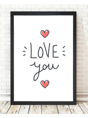 Tablo center Siyah Çerçeveli Tablo - 24x29cm