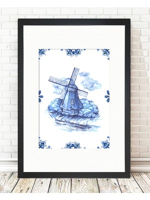 Tablo center Siyah Çerçeveli Tablo - 24x29cm