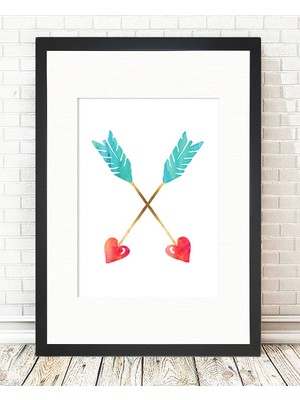 Tablo center Siyah Çerçeveli Tablo - 24x29cm