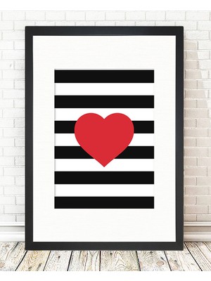 Tablo center Siyah Çerçeveli Tablo - 24x29cm