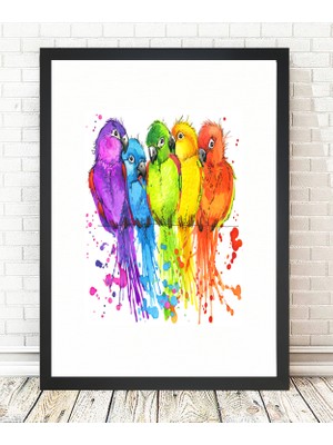 Tablo center Siyah Çerçeveli Tablo - 24x29cm