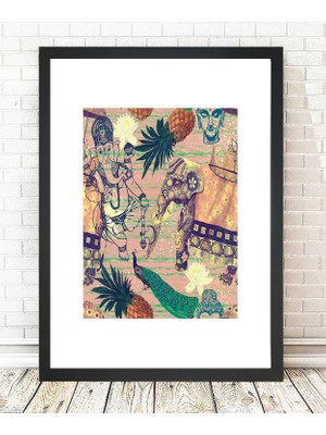 Tablo center Siyah Çerçeveli Tablo - 24x29cm