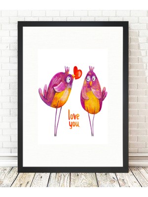 Tablo center Siyah Çerçeveli Tablo - 24x29cm