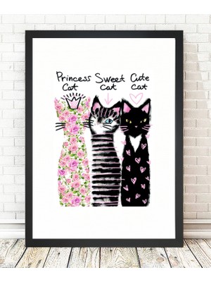 Tablo center Siyah Çerçeveli Tablo - 24x29cm