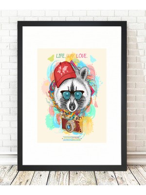 Tablo center Siyah Çerçeveli Tablo - 24x29cm