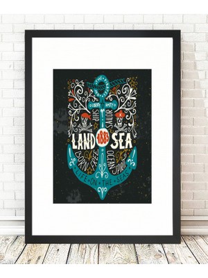 Tablo center Siyah Çerçeveli Tablo - 24x29cm