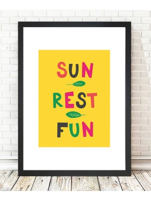 Tablo center Siyah Çerçeveli Tablo - 24x29cm