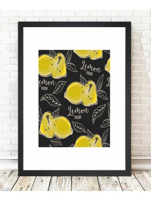 Tablo center Siyah Çerçeveli Tablo - 24x29cm