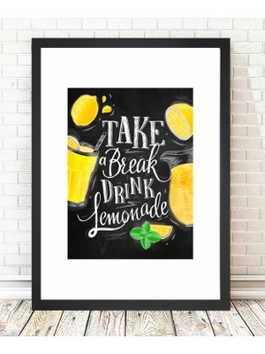 Tablo center Siyah Çerçeveli Tablo - 24x29cm