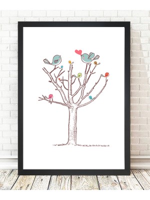 Tablo center Siyah Çerçeveli Tablo - 24x29cm