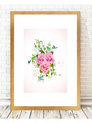 Tablo center Altın Varak Çerçeveli Tablo - 24x29cm