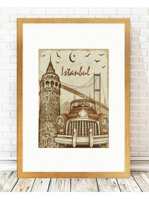 Tablo center Altın Varak Çerçeveli Tablo - 24x29cm