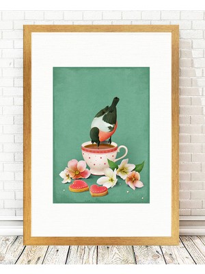 Tablo center Altın Varak Çerçeveli Tablo - 24x29cm