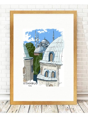 Tablo center Altın Varak Çerçeveli Tablo - 24x29cm