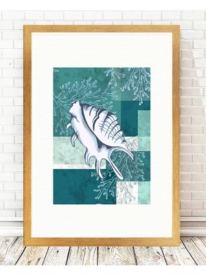 Tablo center Altın Varak Çerçeveli Tablo - 24x29cm