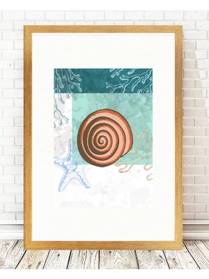 Tablo center Altın Varak Çerçeveli Tablo - 24x29cm