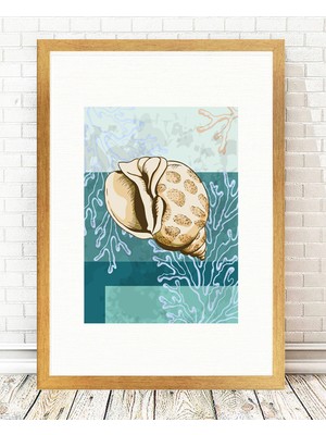 Tablo center Altın Varak Çerçeveli Tablo - 24x29cm