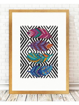 Tablo center Altın Varak Çerçeveli Tablo - 24x29cm