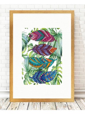 Tablo center Altın Varak Çerçeveli Tablo - 24x29cm