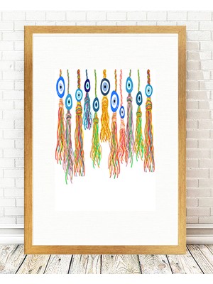 Tablo center Altın Varak Çerçeveli Tablo - 24x29cm