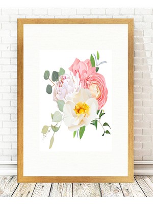 Tablo center Altın Varak Çerçeveli Tablo - 24x29cm