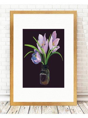 Tablo center Altın Varak Çerçeveli Tablo - 24x29cm