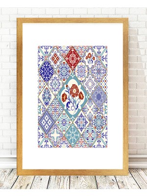 Tablo center Altın Varak Çerçeveli Tablo - 24x29cm