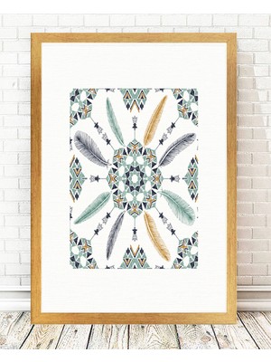 Tablo center Altın Varak Çerçeveli Tablo - 24x29cm