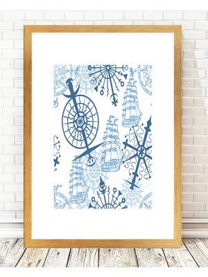 Tablo center Altın Varak Çerçeveli Tablo - 24x29cm