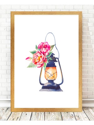 Tablo center Altın Varak Çerçeveli Tablo - 24x29cm