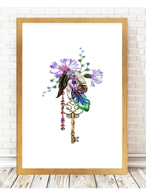 Tablo center Altın Varak Çerçeveli Tablo - 24x29cm